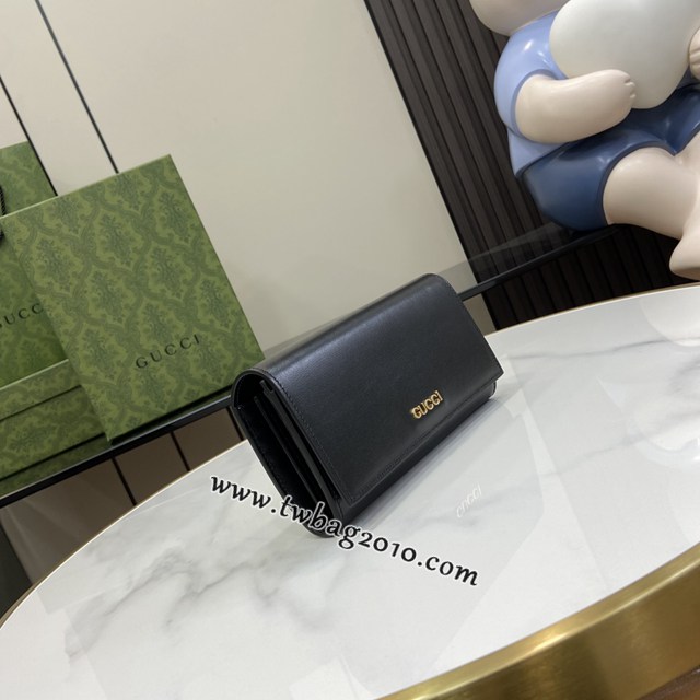 gucci專櫃2024新款原廠皮錢包錢夾 古馳飾手寫體Gucci標識長夾錢包 jcp1766